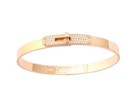 rose gold bracelet hermes|Hermes kelly bracelet yellow gold.